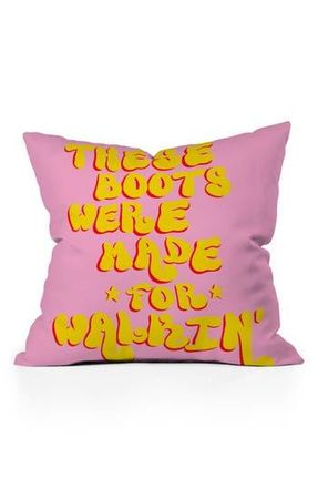 Deny Designs Nancy Throw Pillow in Pink at Nordstrom Rack