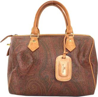 Etro Brown Pvc Boston Bag (Pre-Owned)
