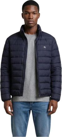 Calvin Klein Jeans Jacket met Ritssluiting - Heren - Winterjassen - Blauw - 2XL - Polyester - Jassen