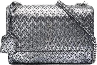Saint Laurent Pre-owned Sunset Shoulder Bag - Dames - Vintage Schoudertas - Grijs - ONE Size - Leer - Vintage
