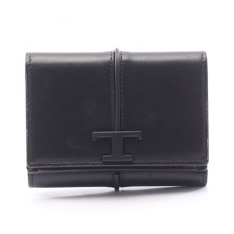 Tod's T Timeless Leather Trifold Wallet