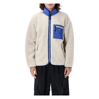 Manastash Gorilla Fleece Jas met Ritszakken - Heren - Fleece jassen - Beige - L - Polyester - Fitness