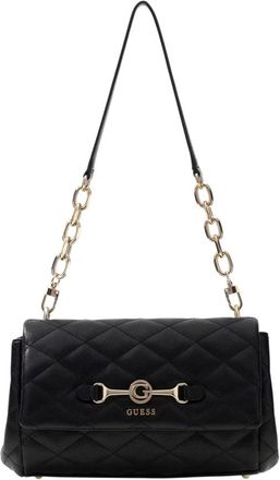Guess Frances Gewatteerde Schoudertas - Dames - Tassen - Wit - Maat: ONE Size Synthetisch