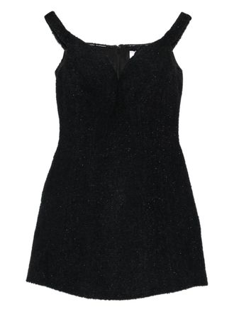 Self Portrait V-neck mini dress - Black