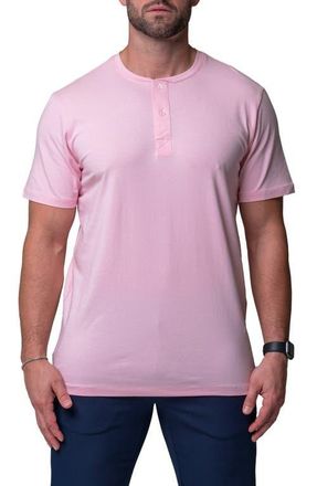 Maceoo Core Henley in Pink at Nordstrom, Size Xxx-Large