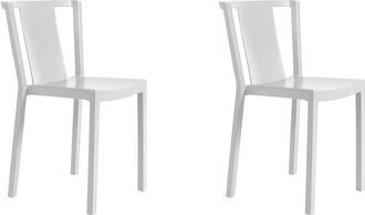 Resol Neutra Set 2 Silla Interior, Exterior Blanco