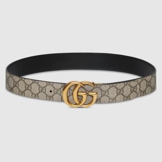 Gucci GG Marmont Reversible Belt, Size 80