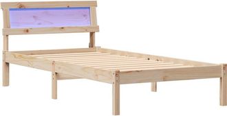 vidaXL Estructura De Cama Marr&oacute;n 80 X 200 Cm Madera Maciza De Pino Vidaxl