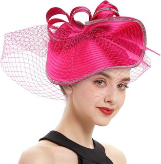 OSALADI Charming Fascinator Hat Headband for Women Stylish Tea Party Accessory Comfortable Lightweight Design for Weddings Special Occasions Versatile Hair St