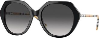 Burberry BE4375F VANESSA Asian Fit 38538G Womens Sunglasses Black Size 57