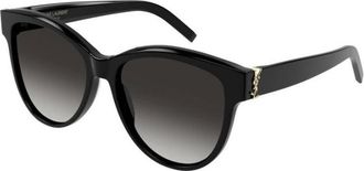 Saint Laurent Zonnebril - unisex - Accessoires - Zwart - Maat: 55 MM