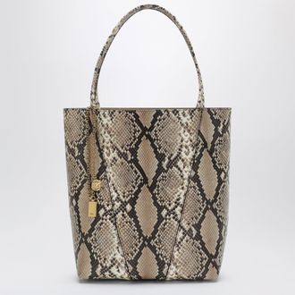 Chlo&eacute; Large Chlo&eacute; Spin tote bag in python-effect leather