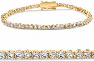 Pompeii3 4 Ct Diamond Tennis Bracelet 14k White, Yellow, or Rose Gold Lab Grown 7