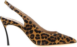 Casadei Leopard Print Suede Heels