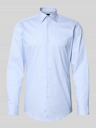 HUGO BOSS Slim Fit Businesshemd aus Baumwoll-Mix Modell HANK in Bleu, Gr&ouml;&szlig;e 42