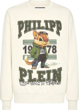 Philipp Plein Round Neck Sweatshirt College Squirrel