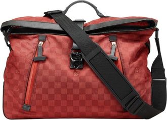 Louis Vuitton Damier Black Pvc Leather Shoulder Bag Tote Bag (Pre-Owned)