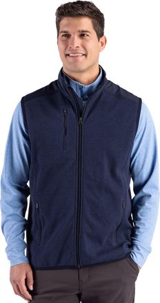 Cutter & Buck Hunts Point Recycled Fleece Mens Hybrid Full Zip Vest
