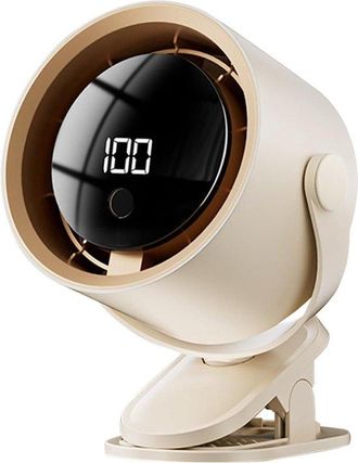 No Brand Ventilador De Escritorio Port&aacute;til, Recargable, Con Pantalla Led, 100 Velocidades, Potente Circulador De Aire (tambi&eacute;n Se Puede Montar En La Pared), Me