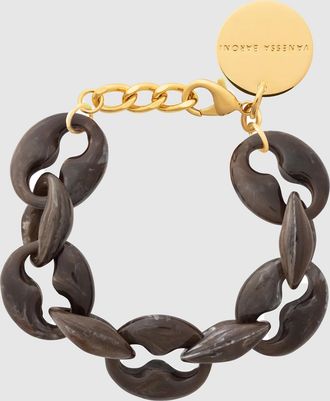 Vanessa Baroni Bracelet Small Turtle Dark Brown Marble