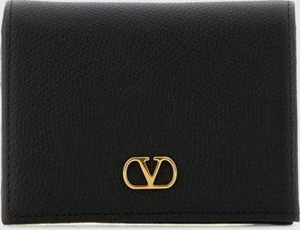 Valentino Garavani Portafoglio VLogo Signature in pelle di vitello a grana