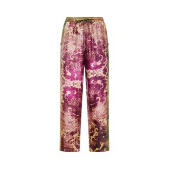 Pierre-Louis Mascia Wide Trousers, female, Multicolor, Size: XS Aloe 10959 Pantalone