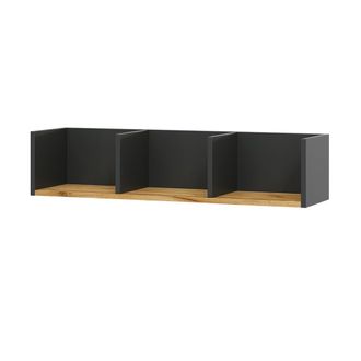 Vicco Estante De Pared Tomy, Antracita/roble Dorado, 90 X 20 Cm