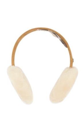UGG Genuine Shearling Earmuffs in Chestnut at Nordstrom Rack