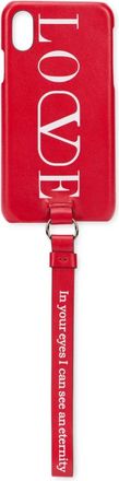 Valentino Garavani Phone Accessories, female, Red, Size: ONE SIZE Stylish iPhone X Case with Logo