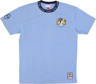 Mitchell & Ness Vintage Logo Tee North Carolina Tar Heels - Heren - T-shirts - Blauw - M - Katoen - Tops