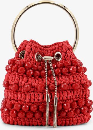 Jimmy Choo London Bon Bon raffia bucket bag - JIMMY CHOO - gender_Woman