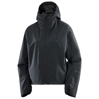 Salomon Outscape 2L Short Jacket Regenjacke f&uuml;r Damen | schwarz