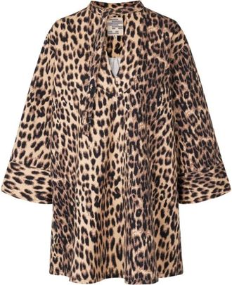 Baum Und Pferdgarten Kleedjes, Dames, Bruin, M, Luipaard Abi Jurk in Bruin