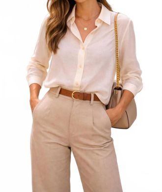 Forte_Forte Embroidered Edges Shirt In White