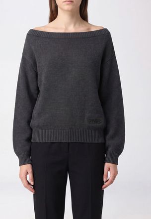 Maison Margiela Abito mini in maglia in lana con scollo asimmetrico