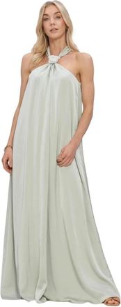 Lina Locchi Ll-Alina Maxi Jurk - Dames - Maxi kleedjes - Groen - XL - Kleedjes