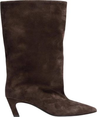 Ash Vanya enkellaarsjes - Dames - Laarzen met Hak - Bruin - 40 EU - Su&egrave;de - Schoenen