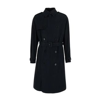 HUGO BOSS Trenchcoat met riem - Heren - Trenchcoats - Zwart - L - Katoen - Jassen