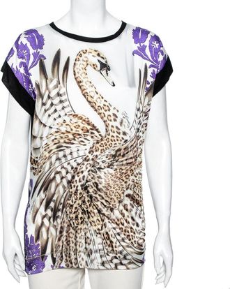 Just Cavalli Multicolor Printed Silk Top