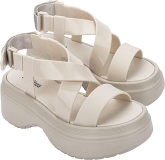 Melissa Stand Platform Sandal in Beige at Nordstrom, Size 10