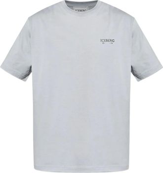 Iceberg T-shirt in cotone con logo - Grigio