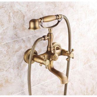 OEM Grifo De Ducha Sencillo De Cobre (agua Fr&iacute;a Y Caliente) Para Ba&ntilde;eras Antiguas, Conjunto De Ducha Elevable Para Grifo De Ba&ntilde;o