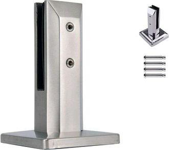 OEM Abrazadera Especializada Para Vidrio De Acero Inoxidable 304, Paquete De 1, Abrazadera Cil&iacute;ndrica Para Barandilla De Piscina, Para Vidrio De 10 Mm A 1