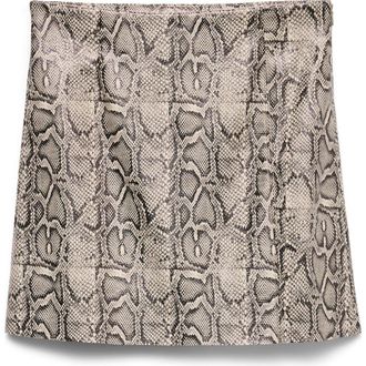 Vero Moda Nelly High Waist Miniskirt in Moon Rock Aop Snake at Nordstrom Rack, Size Large