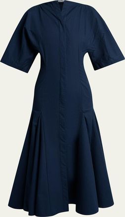 Jacquemus Poplin Midi Shirtdress