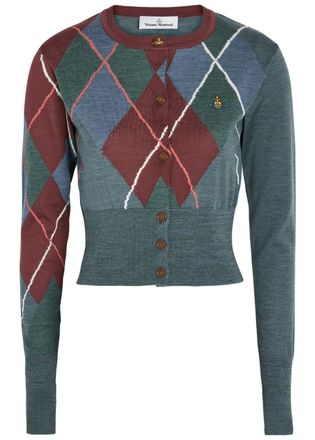 Vivienne Westwood Argyle Wool-blend Cardigan - Multicoloured - S (UK8-10 / S)