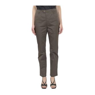 Saint Laurent Dames, Broeken, Groen, Maat: 4XS Katoen