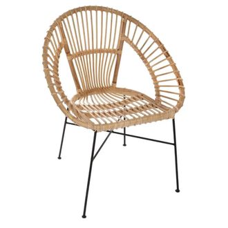 Atmosphera Atmosphera - Sill&oacute;n keko De Metal Y Rat&aacute;n Cr&eacute;ateur DInt&eacute;rieur