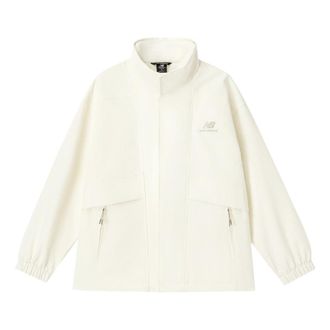 New Balance Logo Print Sport Jacket Asia Sizing White AMJ31305-CLC