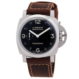 Officine Panerai Limited Edition 44mm Luminor Marina Automatic Black Dial Watch PAM01759